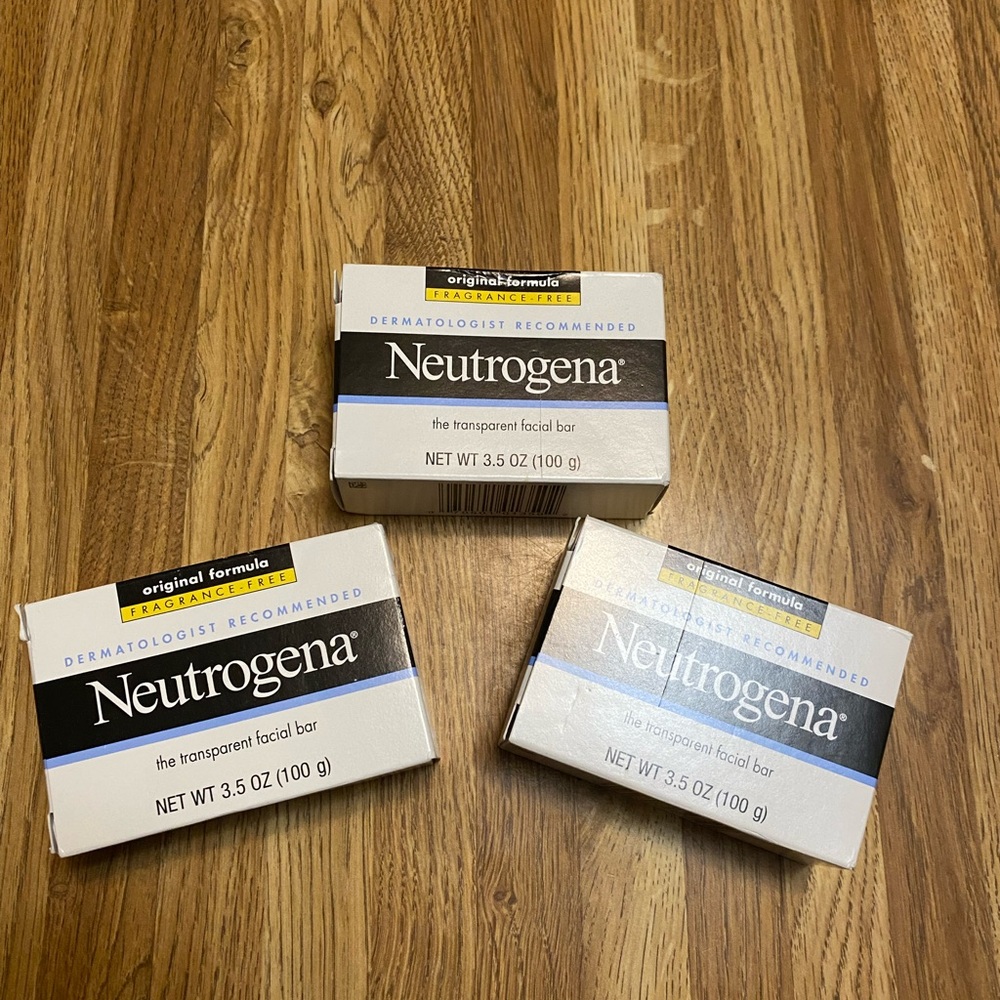 Neutrogena Transparent Facial Bar 3.5 oz Lot of 3